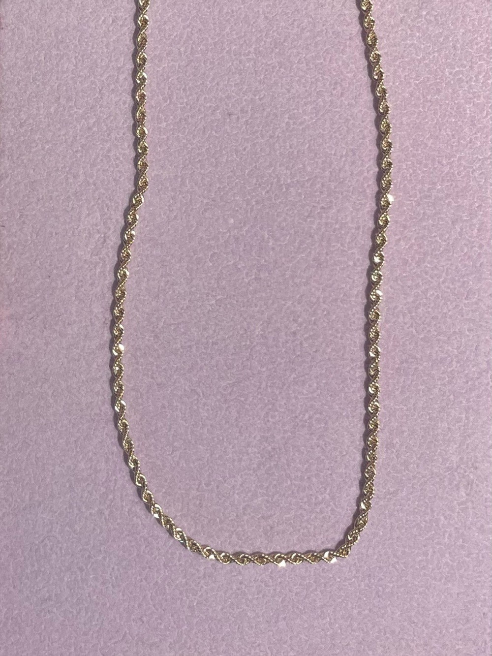 STEFANO ORO 14K Yellow Solid Gold 1.6mm Renaissance Rope
Chain, 16" Marked 1.2g